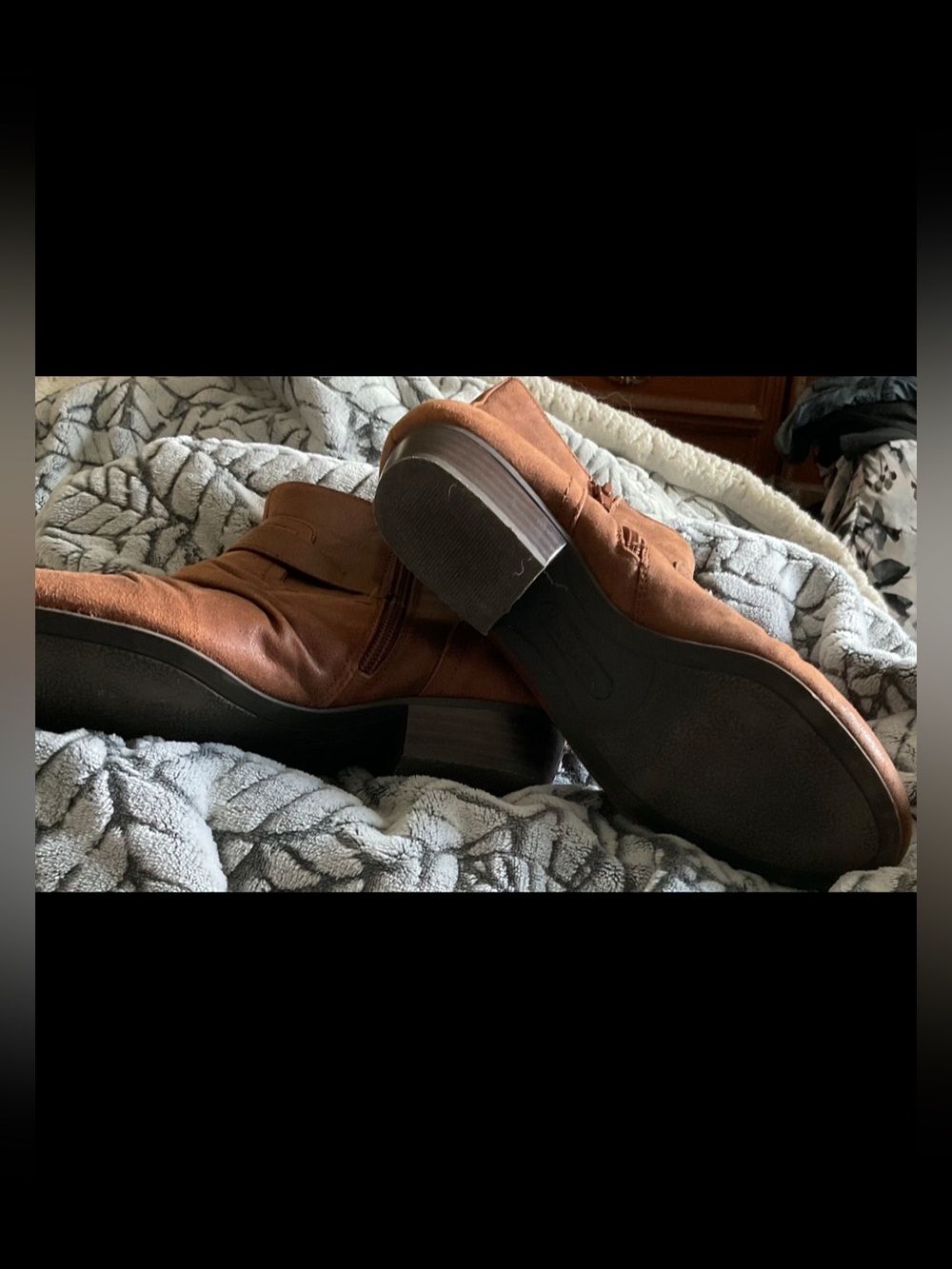 Kim Rogers Tarly Brown Ankle Booties Buckle Side Zip Women’s Size 7.5 M - Picture 11 of 11